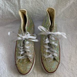 SOLD- Converse Chuck Taylor Bling High Tops